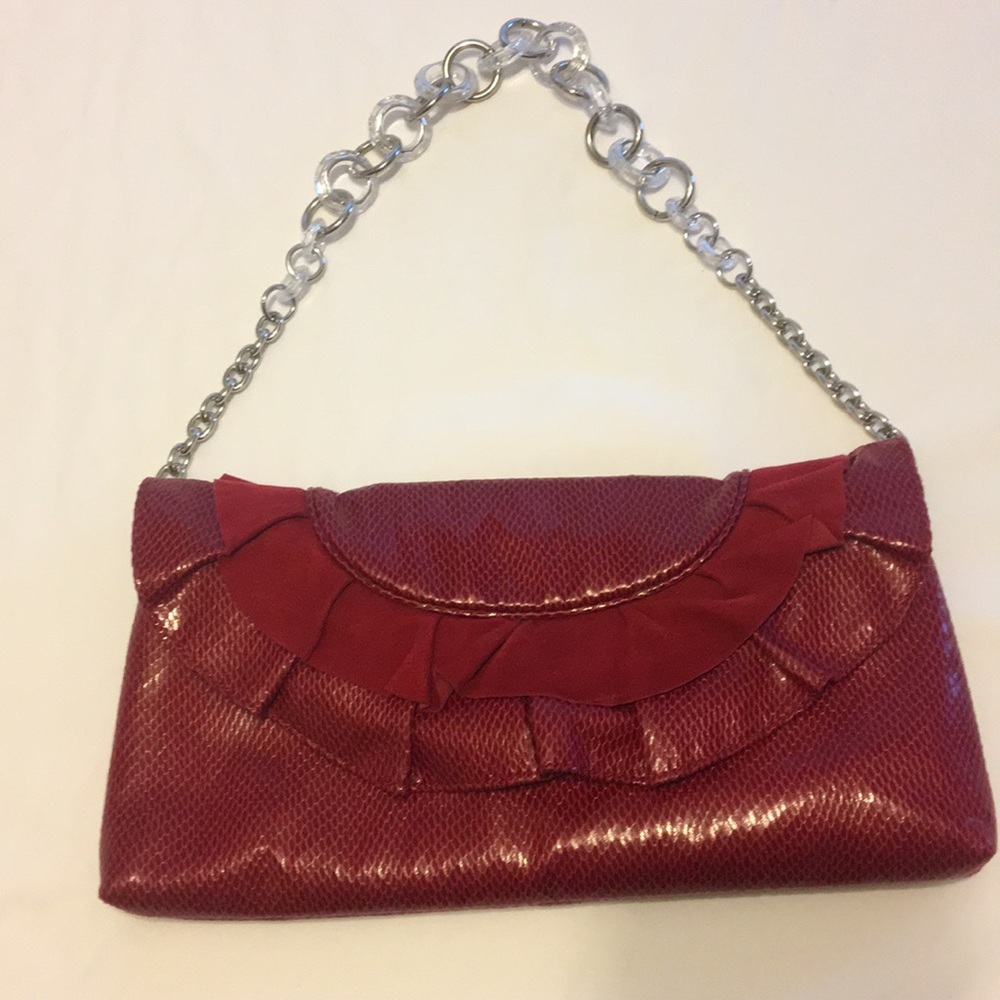 White House Black market clutch with strap
